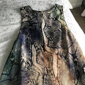 Show Me Your Mumu Snakeskin Sheer Tank Top